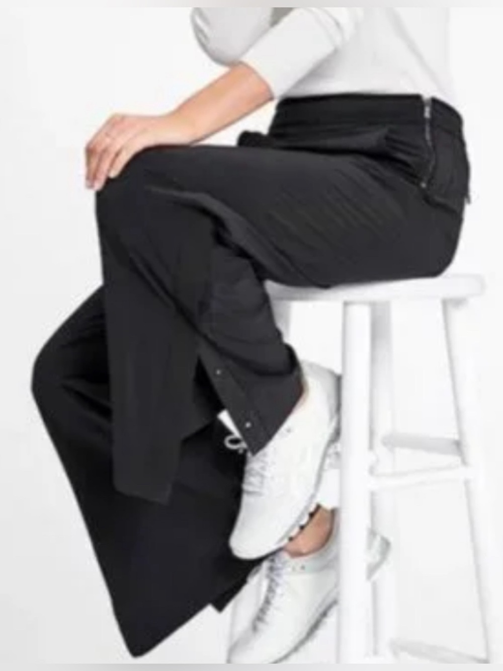 Athleta Gramercy travel athleisure black pants minimalist women’s 6
